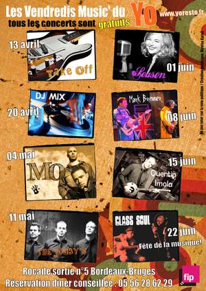 Concert Season gratuit bordeaux Yo resto