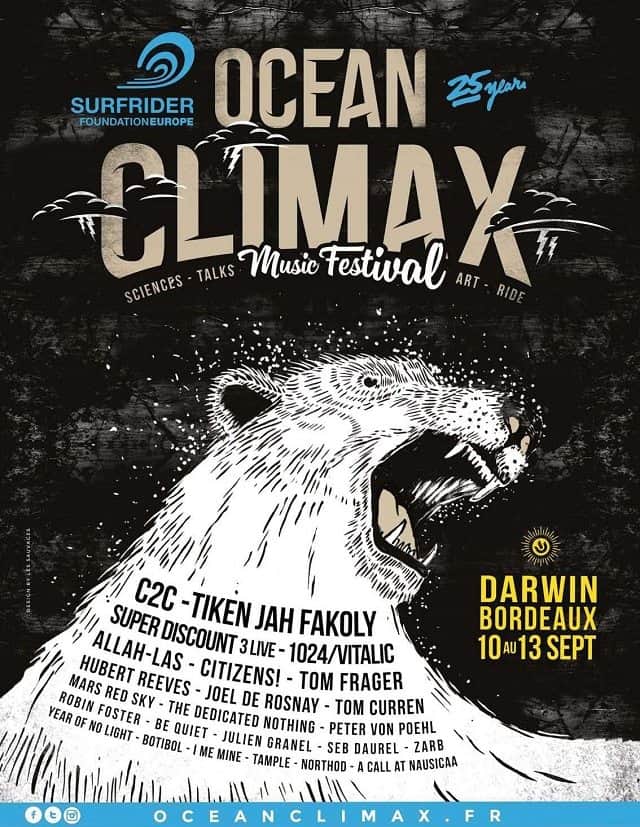 OCEAN CLIMAX FESTIVAL 2015 – 10 > 13 SEPTEMBRE @ BORDEAUX 2 AFFICHE OCEAN CLIMAX MUSIC FESTIVAL 2015