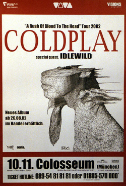 Coldplay 2002TourPoster