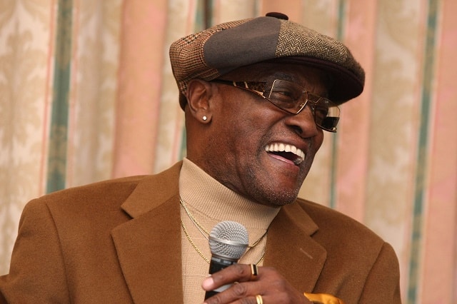 BEVERLY HILLS, CA - FEBRUARY 06: Billy Paul speaks at the Pre-GRAMMY Party at the Four Seasons Hotel on February 6, 2008 in Beverly Hills, California. (Photo by Noel Vasquez/Getty Images)